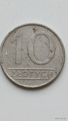 Польша. 10 злотых 1986 года.