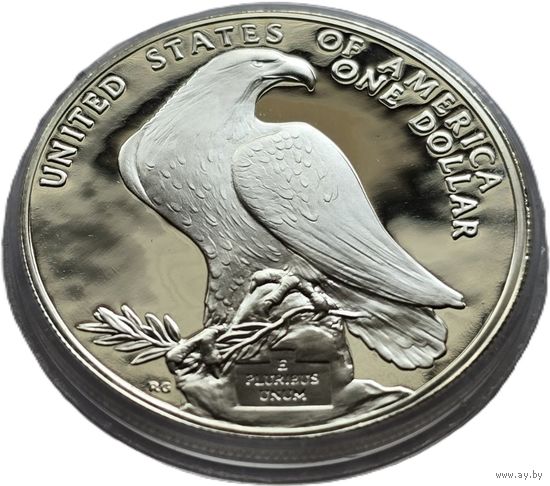 США, 1 доллар 1984 Олимпиада XXIII Лос-Анджелес. Красивый. С рубля.