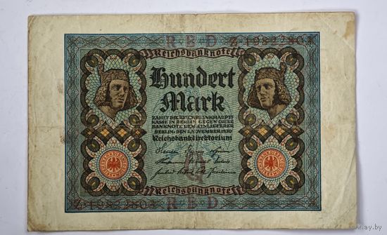 1920 год 100  марок Германия