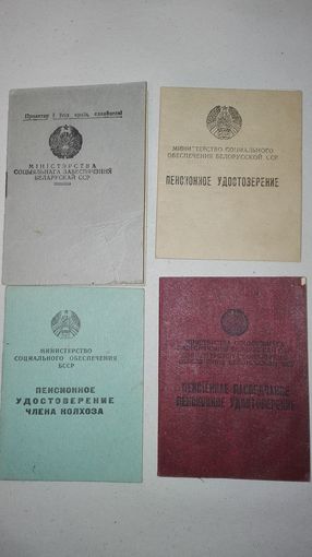 Пенсионное удостоверение (ссср)