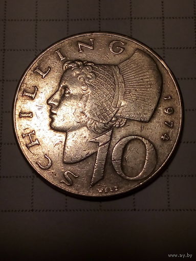 10 шиллингов Австрия 1974 год
