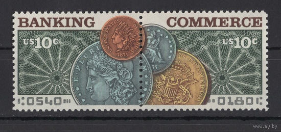 США /United States 1975** Банковское дело Монеты сцепка