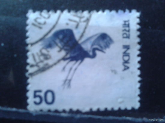 Индия 1975 Стандарт, журавль в полете