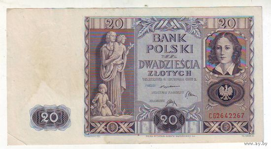 Польша, 20 злотых 1936 г. - 2