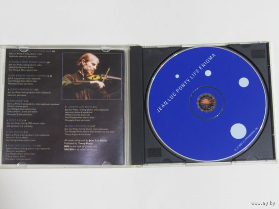 Диск.  СD-диск. Jean Luc Ponty "Life Enigma".          3