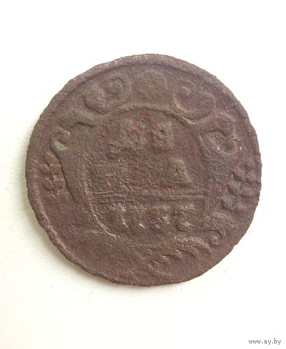 Деньга 1737 года.