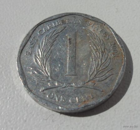1 цент Восточные Карибы 2008 г.в.