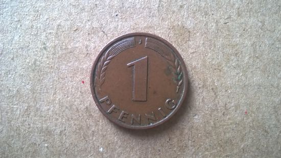 ФРГ, 1 пфенниг, 1950"J". (D-8)