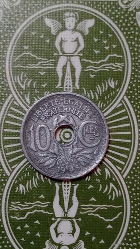 Франция 10 сантимов 1945