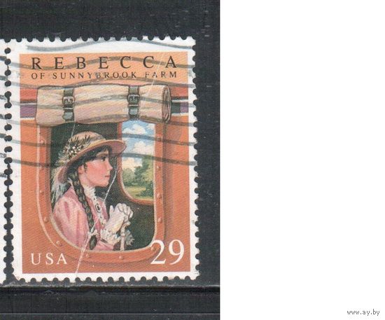 США-1993, (Мих.2416) , гаш., Известные книги для молодежи,
