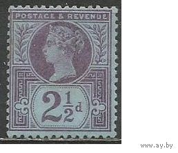 Британия. Королева Виктория. 1887г. Mi#89.