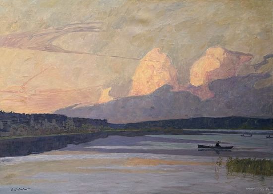 Козловский А.С;139/99см. "Озеро Веркуды". Холст, масло. Размер 139х99 см.