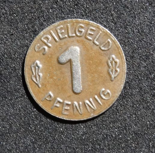 Игровой жетон "SPIELGELD / 1 / PFENNIG", Козел