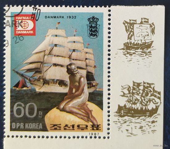 КНДР 1987 Фил. выставка HAFNIA 1 из 2.