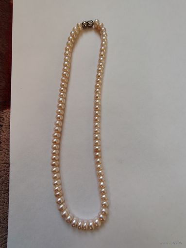 Бусы из речного жемчуга