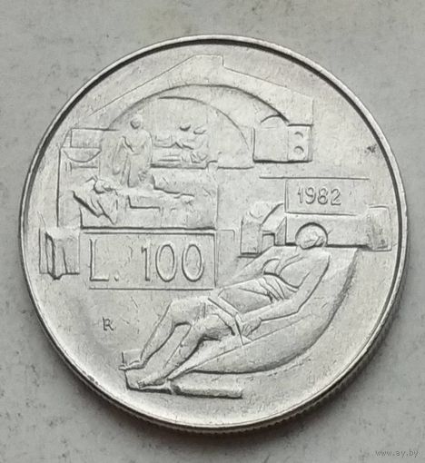 Сан-Марино 100 лир 1982 г. В холдере