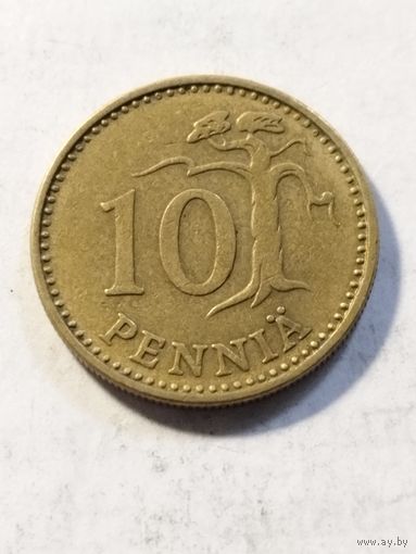 Финляндия 10 пенни 1963