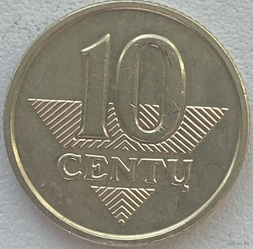 Литва 10 центов 2010 г.