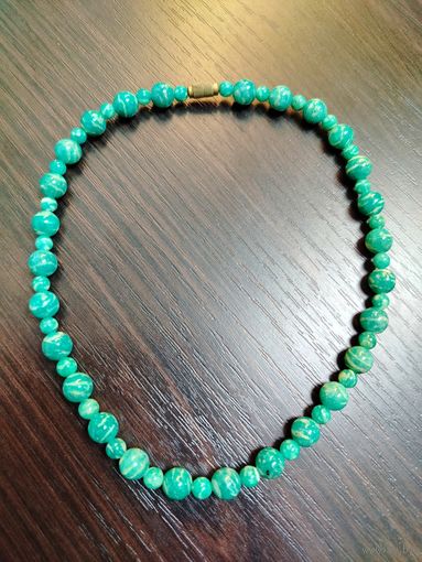 Винтажное колье из амазонита ,