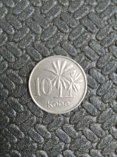 Нигерия 10 кобо 1976г.