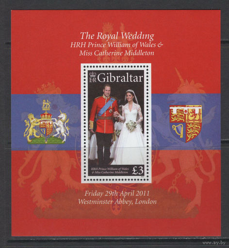 Монархия Гибралтар 2011** Британская королевская свадьба принца Уильяма и Кэтрин Миддлтон