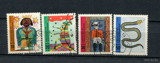 ФРГ - 1971 - Детские рисунки - [Mi. 660-663] - полная серия - 4 марки. Гашеные.  (LOT N7)