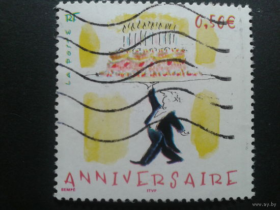 Франция 2004 день рождения, торт