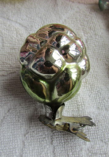 Елочная игрушка на прищепке "Хлопок"