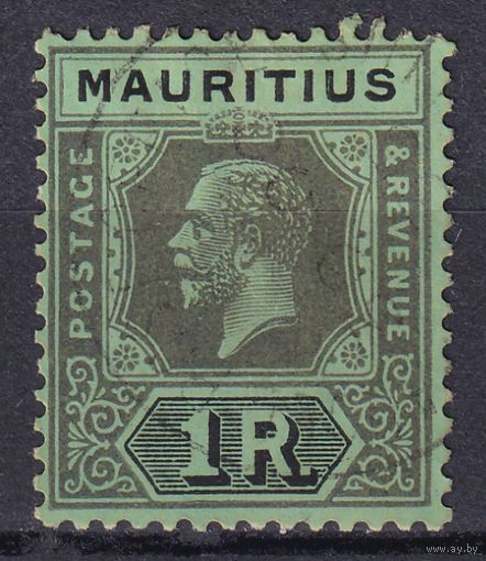 34.BrKM. Великобритания. Колонии. Маврикий. Георг V. Стандарт. 1R. 1923 г. Mi.#169 II.