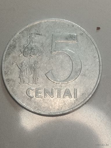 Литва 5 центов  1991 года .