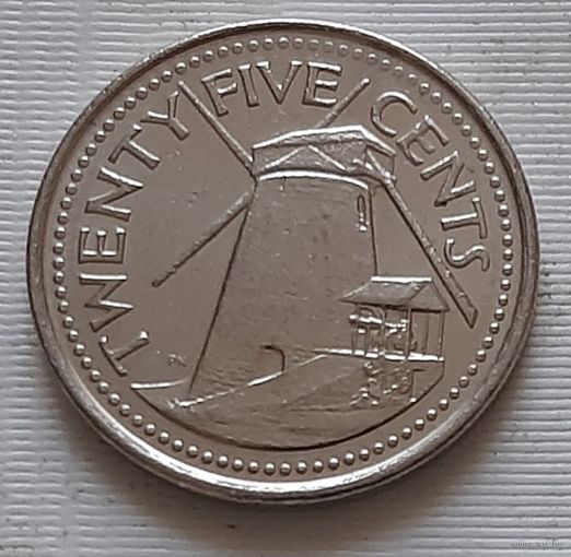 25 центов 2008 г. Барбадос