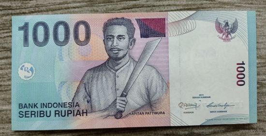 Werty71 Индонезия 1000 рупий 2011 UNC банкнота