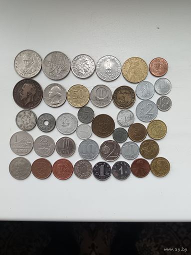 Сборный лот монет мира.