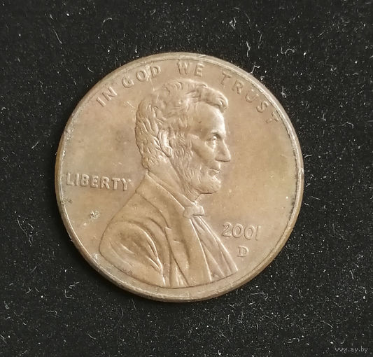 1 цент 2001 D США #02