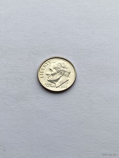 10 центов 2022 D, 2022 P, США. Цена за 1 монету.
