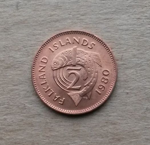 Фолклендские острова, 1/2 пенни 1980 г., Елизавета II (1952-2022)