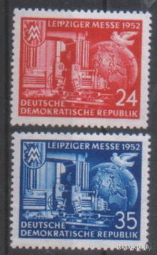 ГДР. М. 315/16. 1952. ЧиСт.