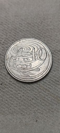 Каймановы острова 10 цент 2002