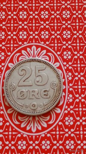 Дания 25 эре 1915