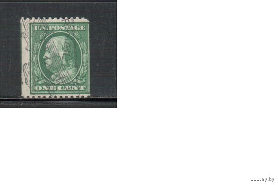 США-1908, (Скотт.348), гаш. , Стандарт, Президенты, Франклин