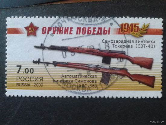 Россия 2009 винтовки СВТ и АВС