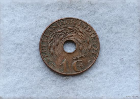 Werty71 Нидерландская Голландская Индия 1 цент 1945 р