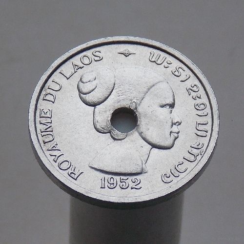 Лаос 10 центов 1952