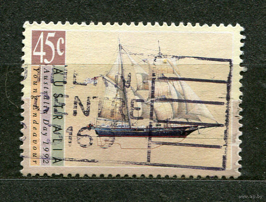Корабль. Парусник. Австралия. 1992