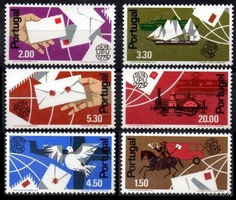 1974 Португалия 1248-1253 100 лет Всемирного почтового союза ВПС 8,00 евро