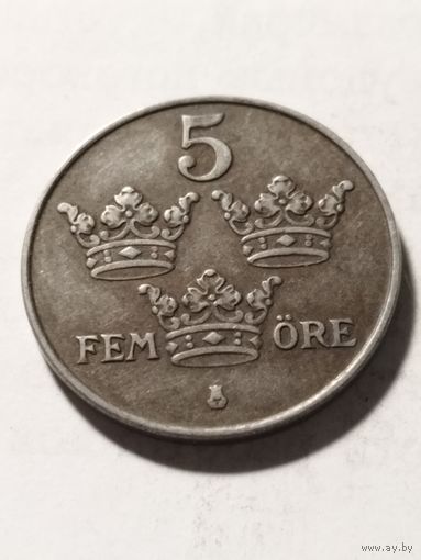 Швеция 5 оре 1949