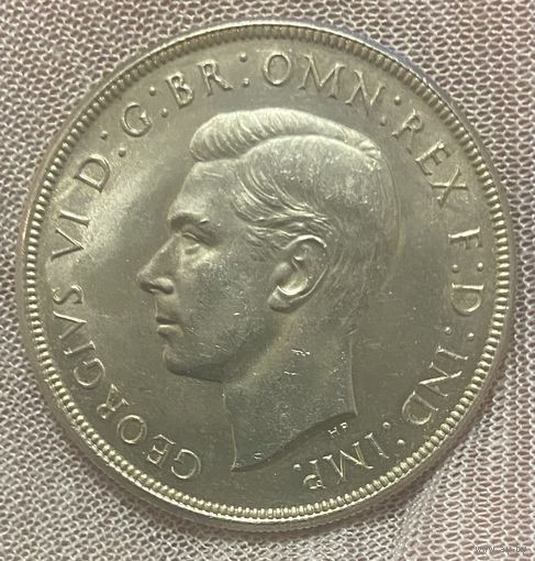 Монета 1 крона 1937 год. Австралия. Король Георг VI.