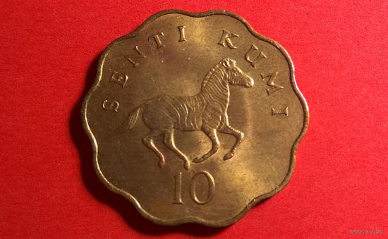 10 центов 1977. Танзания. Хорошая+нечастая!