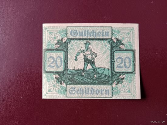 Австрия 20 геллеров 1920