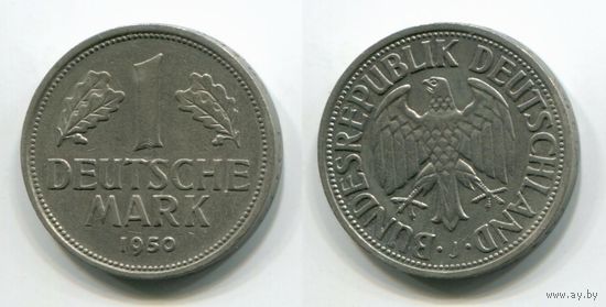Германия. 1 марка (1950, буква J)